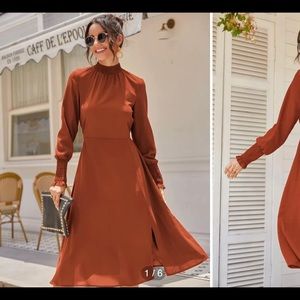 Never worn burnt orange dress